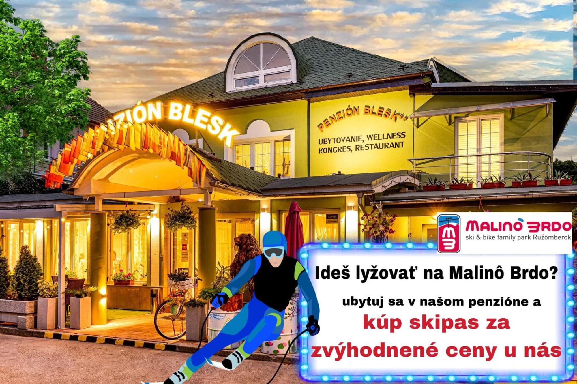 Penzion Blesk Ruzomberok Exteriör bild